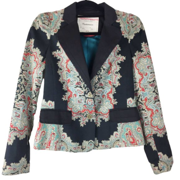 Anthropologie Jackets & Blazers - Anthropologie Cartonnier Paisley Tailored Blazer 4